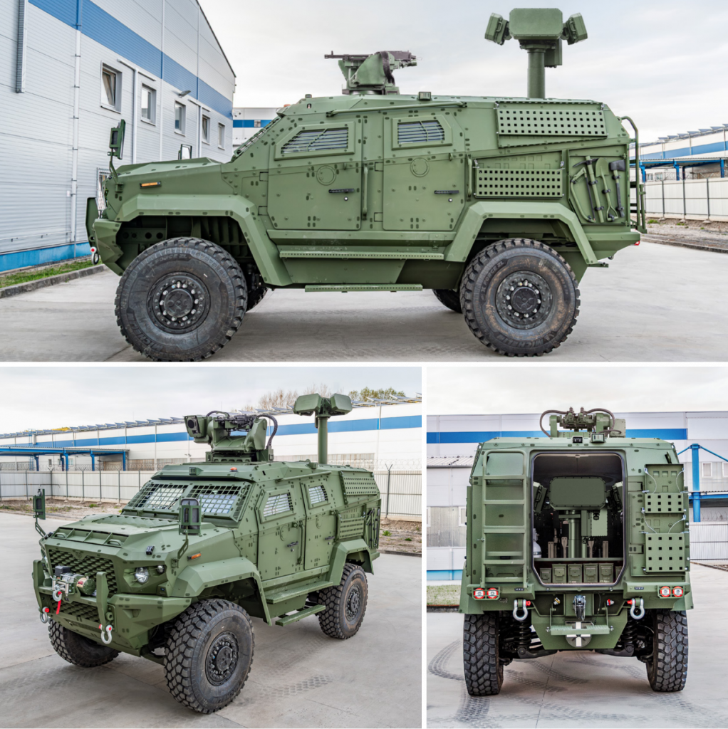 APS Advanced Protection Systems สำหรับพื้นที่ความปลอดภัยสูงร่วมกับ DefTech WOLF mobile air defense platform