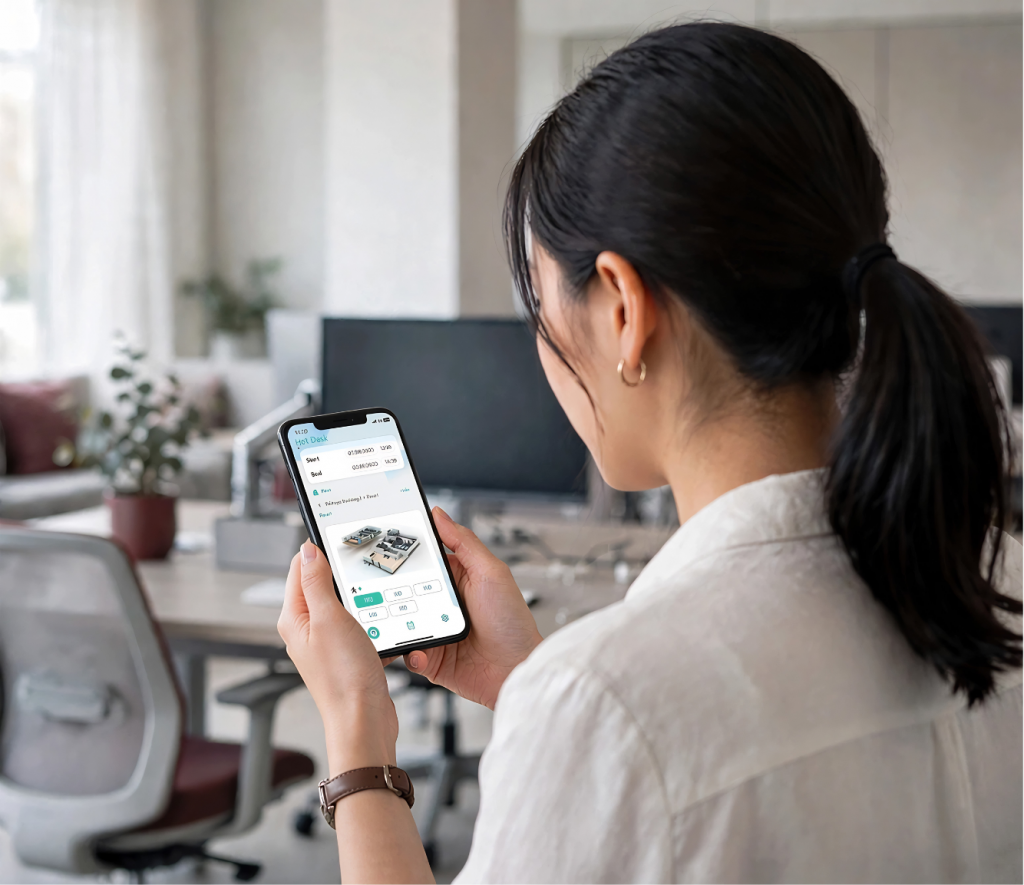 Hotdesk booking solutions by Bainisys Thailand